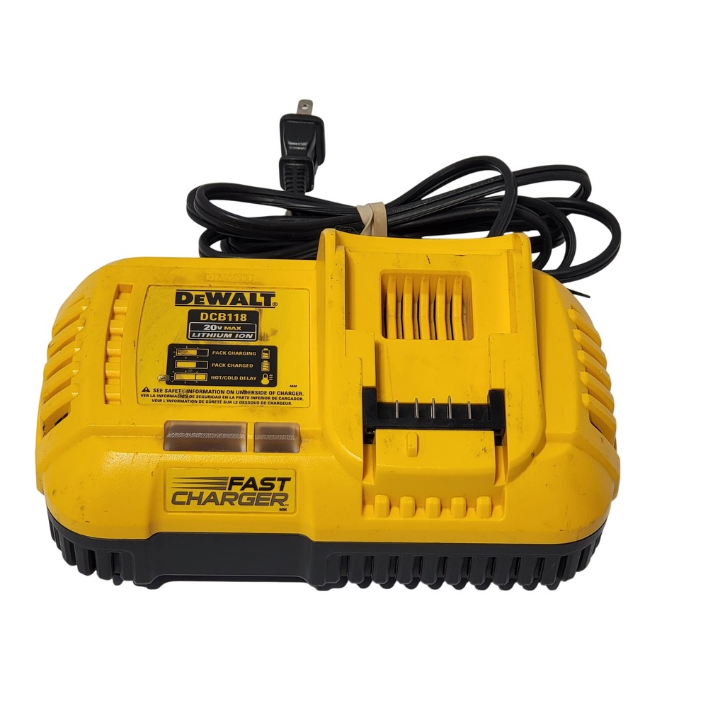 DeWalt DCB118 20V MAX Lithium Ion Fan Cooled Fast Battery Charger Yellow Black*